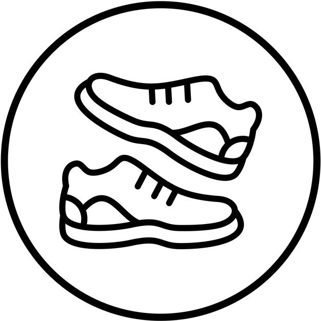 Wektorowy projekt butów do biegania Icon Style