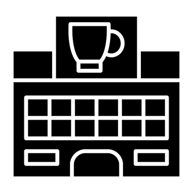 Wektorowy projekt Cafe Icon Style