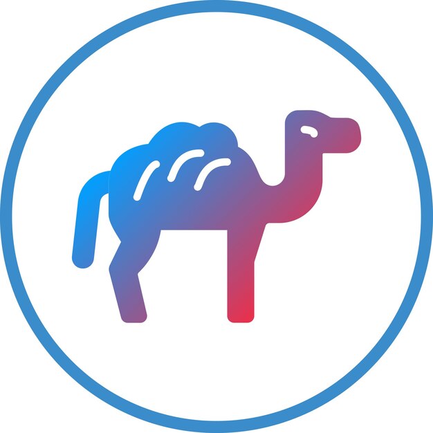 Wektorowy projekt Camel Icon Style