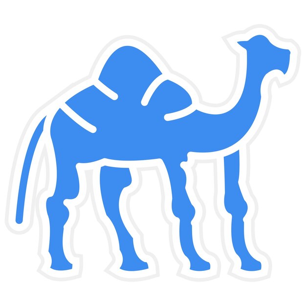 Wektorowy projekt Camel Icon Style