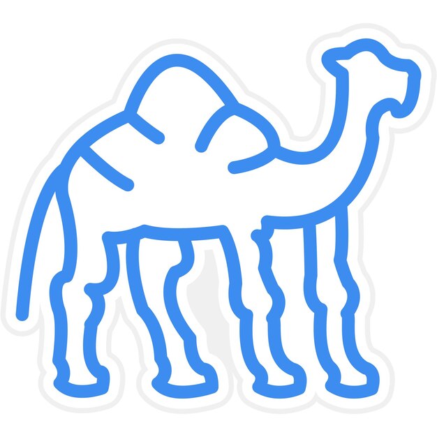 Wektorowy projekt Camel Icon Style