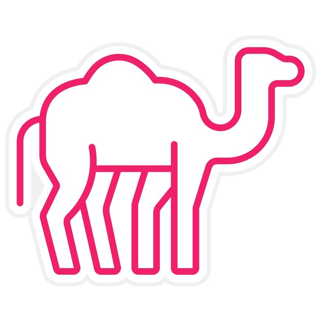 Wektorowy projekt Camel Icon Style