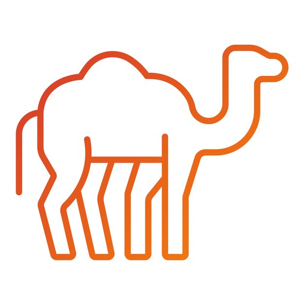 Wektorowy projekt Camel Icon Style