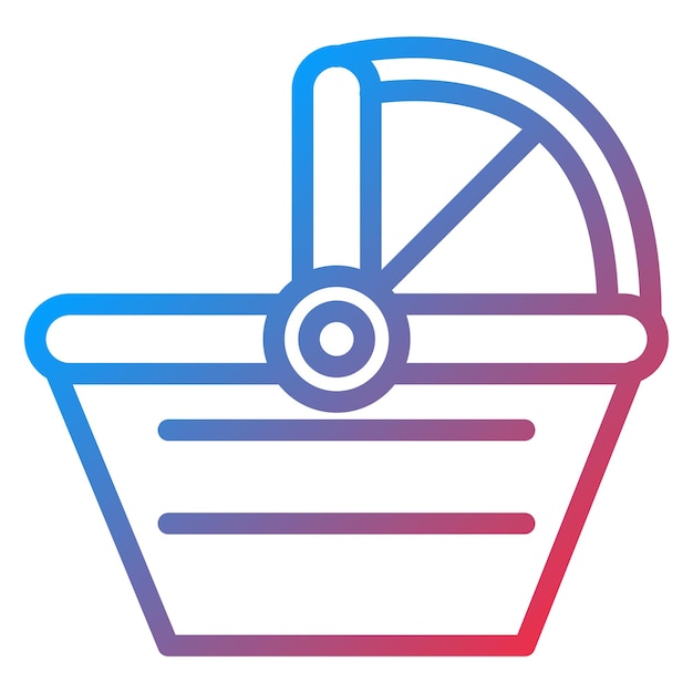 Wektorowy projekt Carrycot Icon Style