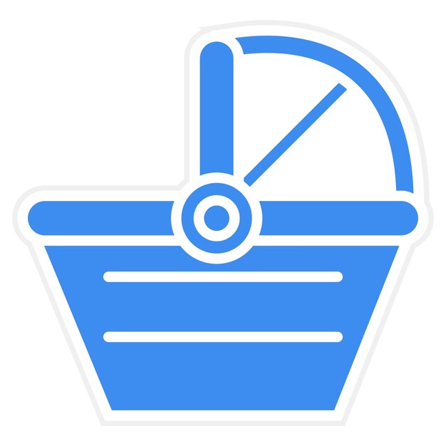 Wektorowy projekt Carrycot Icon Style