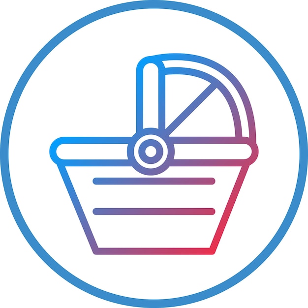 Wektorowy projekt Carrycot Icon Style