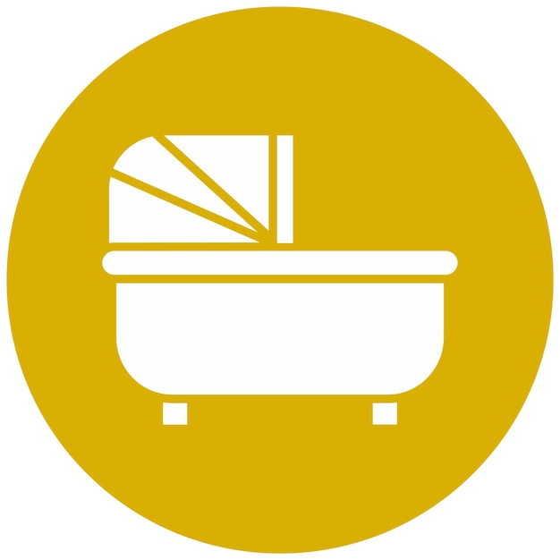 Wektorowy projekt Carrycot Icon Style