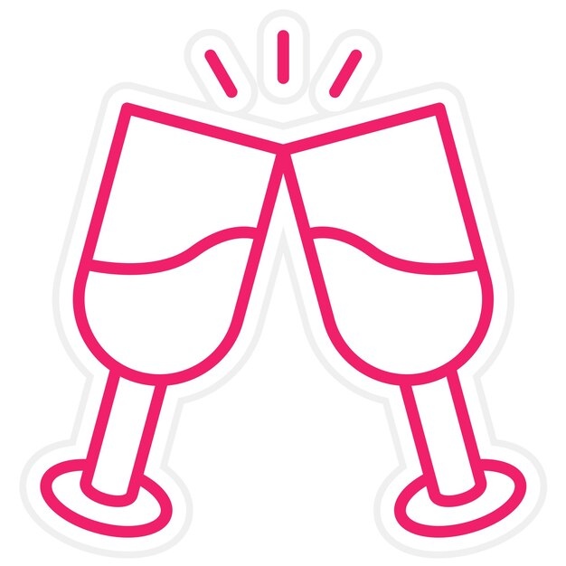 Wektorowy projekt Cheers Icon Style