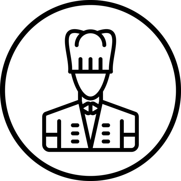 Wektorowy projekt Chef Icon Style