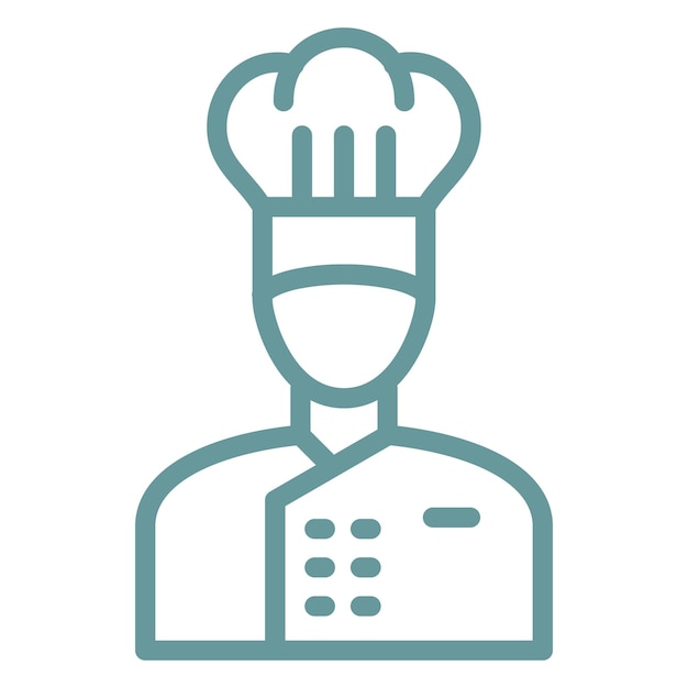 Wektorowy projekt Chef Icon Style