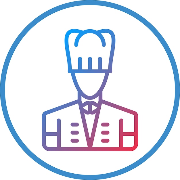 Wektorowy projekt Chef Icon Style
