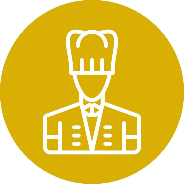 Wektorowy projekt Chef Icon Style