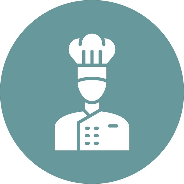 Wektorowy projekt Chef Icon Style