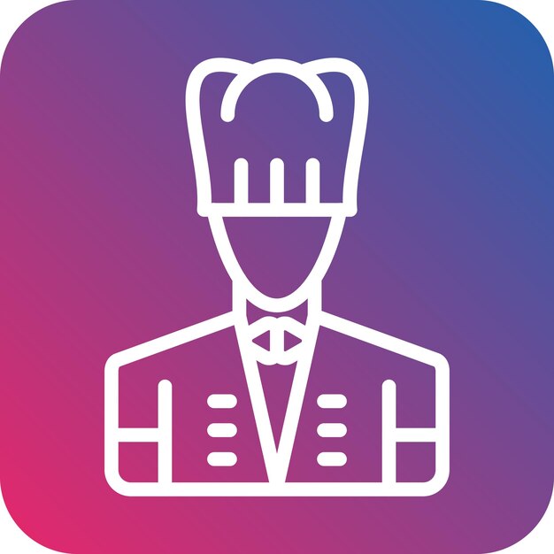 Wektorowy projekt Chef Icon Style