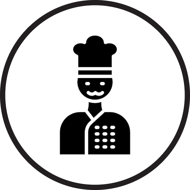 Wektorowy projekt Chef Icon Style