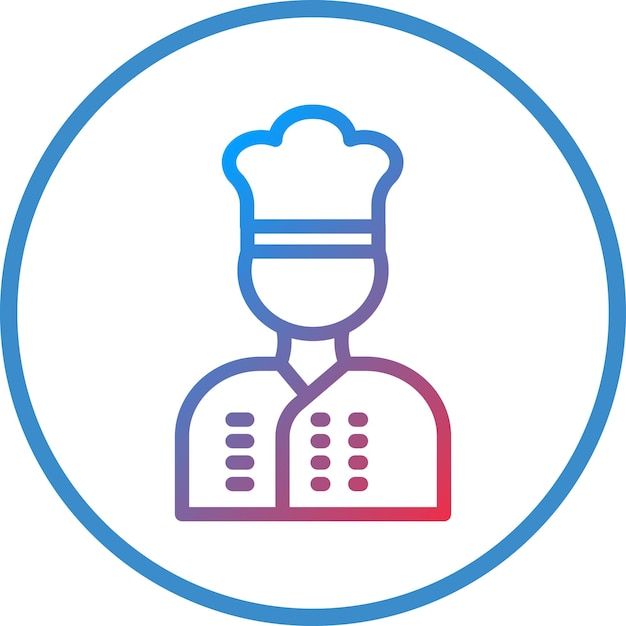 Wektorowy projekt Chef Icon Style