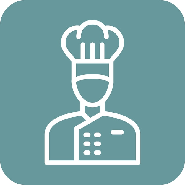 Wektorowy projekt Chef Icon Style