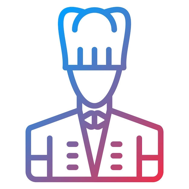Wektorowy projekt Chef Icon Style
