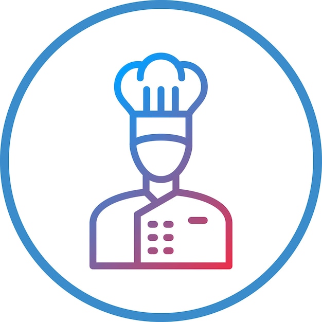Wektorowy projekt Chef Icon Style