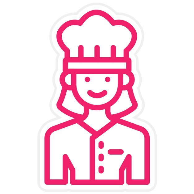 Wektorowy projekt Chef Icon Style