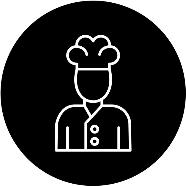 Wektorowy projekt Chef Icon Style