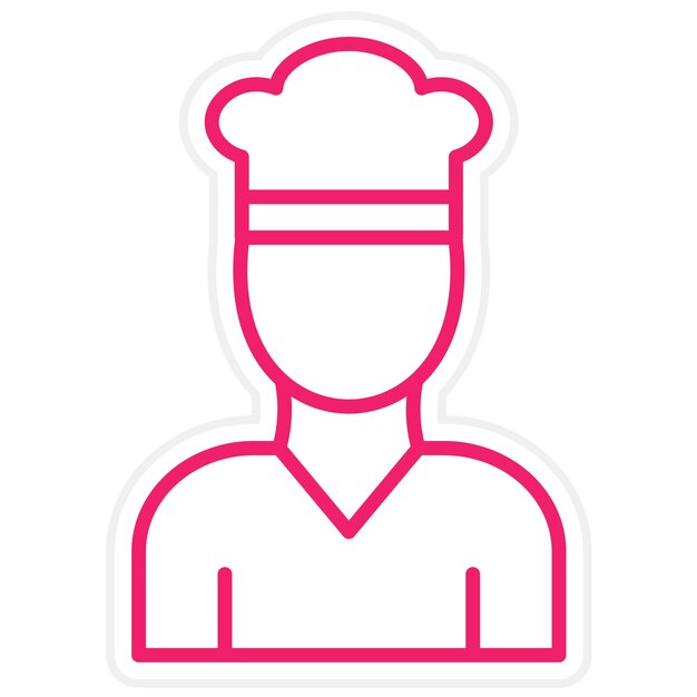 Wektorowy projekt Chef Icon Style