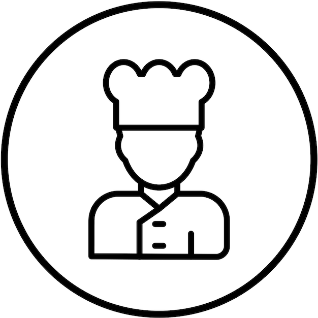 Wektorowy projekt Chef Icon Style