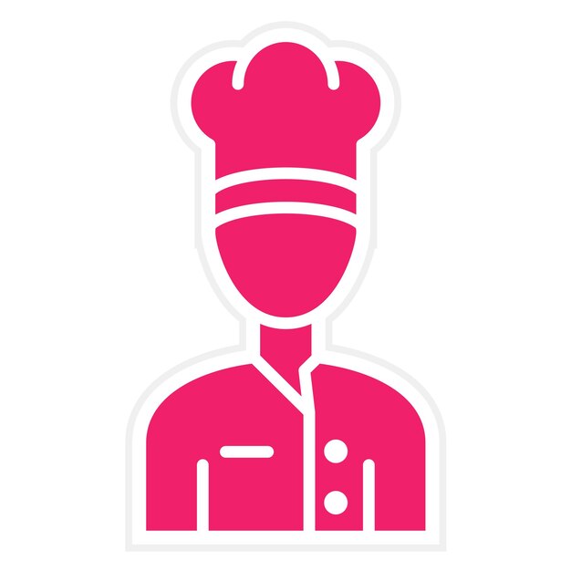 Wektorowy projekt Chef Icon Style