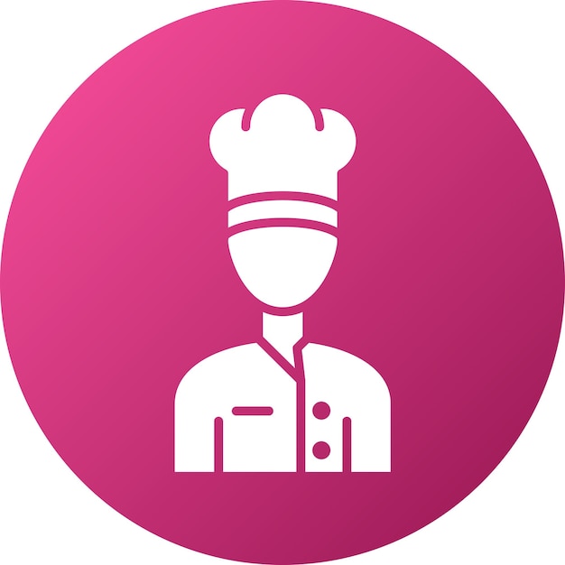 Wektorowy projekt Chef Icon Style