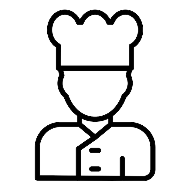 Wektorowy projekt Chef Icon Style