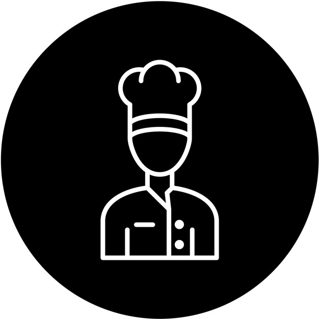 Wektorowy projekt Chef Icon Style