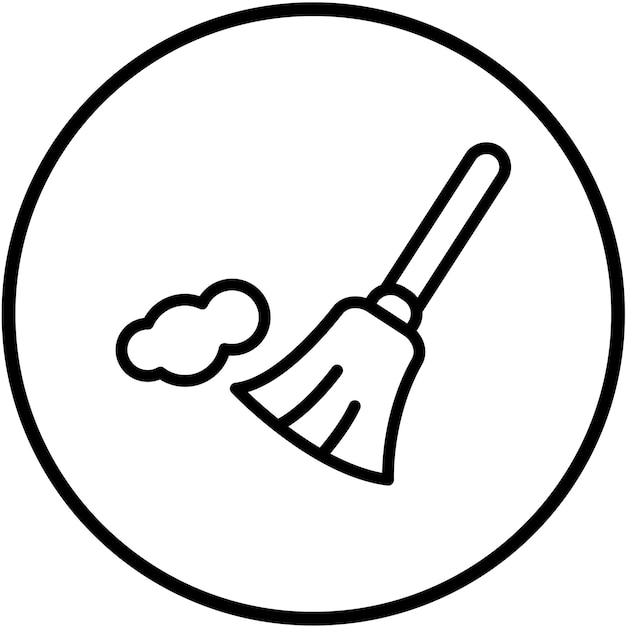 Wektorowy projekt Clean Sweep Icon Style