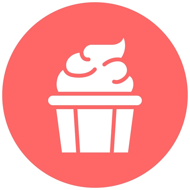 Wektorowy projekt Creamy Craze Icon Style
