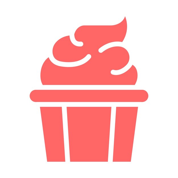 Wektorowy projekt Creamy Craze Icon Style