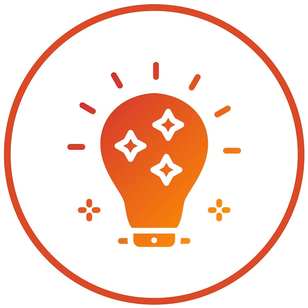 Wektorowy projekt Creative Spark Icon Style