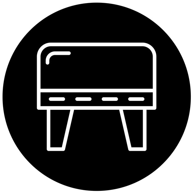 Wektorowy projekt Cube Ottoman Icon Style