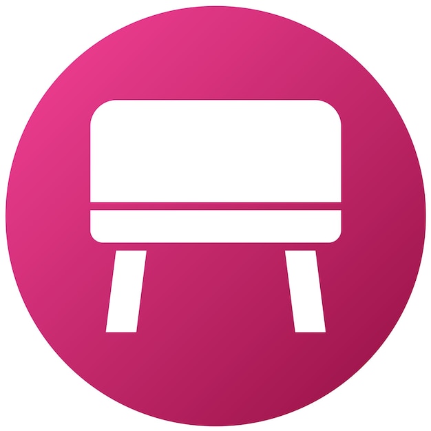 Wektorowy projekt Cube Ottoman Icon Style