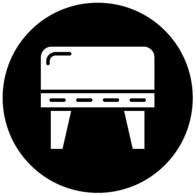 Wektorowy projekt Cube Ottoman Icon Style