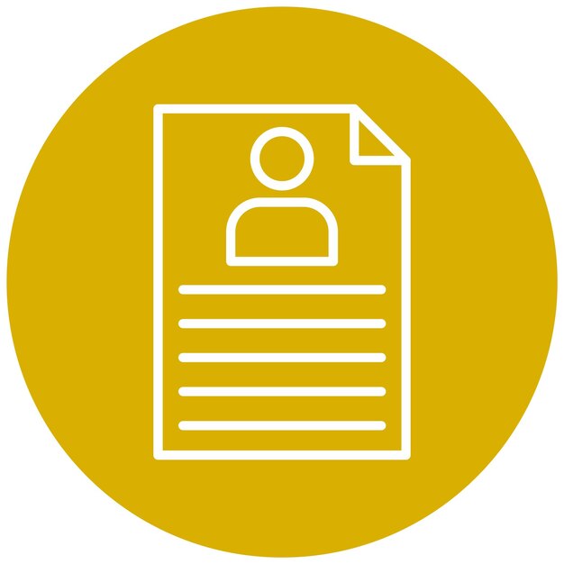 Wektorowy projekt Cv Icon Style