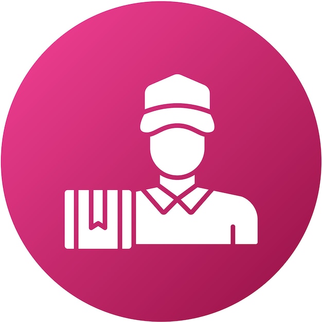 Wektorowy projekt Delivery Man Icon Style