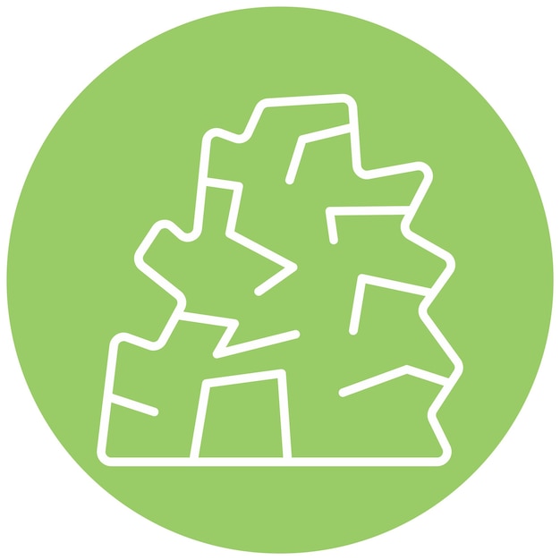 Wektorowy projekt Desert Cave Icon Style