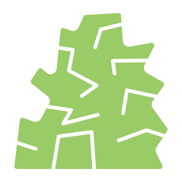 Wektorowy projekt Desert Cave Icon Style