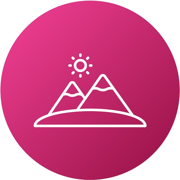 Wektorowy projekt Desert Icon Style
