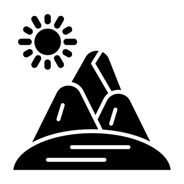 Wektorowy projekt Desert Sand Icon Style
