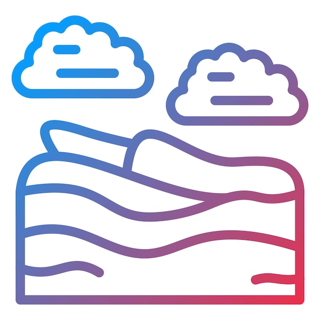 Wektorowy projekt Desert Weather Icon Style
