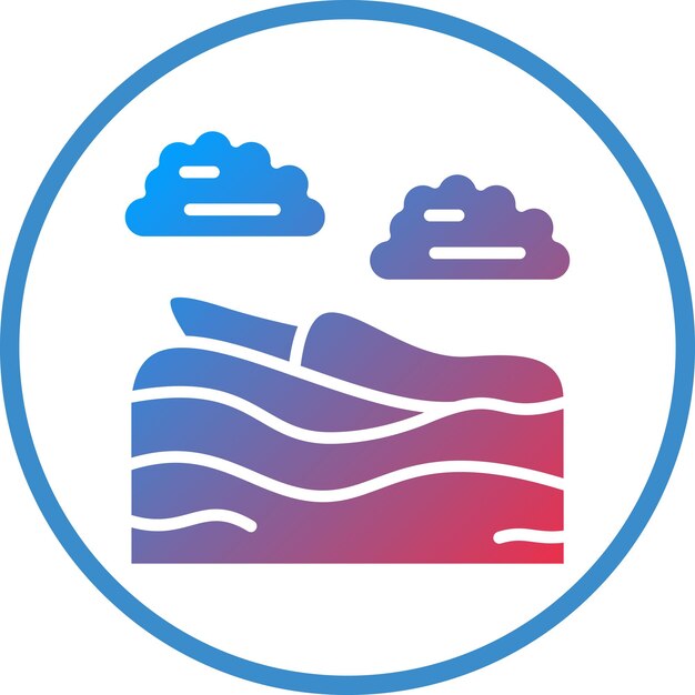 Wektorowy projekt Desert Weather Icon Style