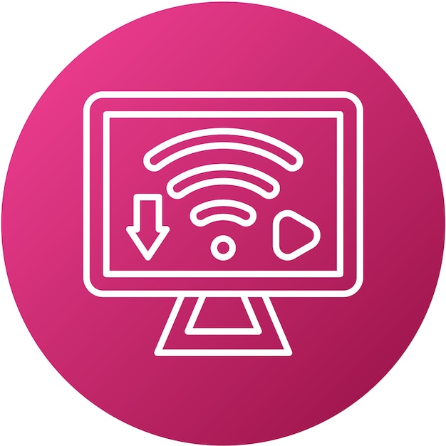 Plik wektorowy wektorowy projekt downlink stream icon style