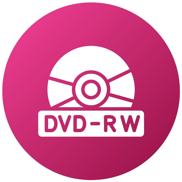 Wektorowy projekt DVDRW Icon Style