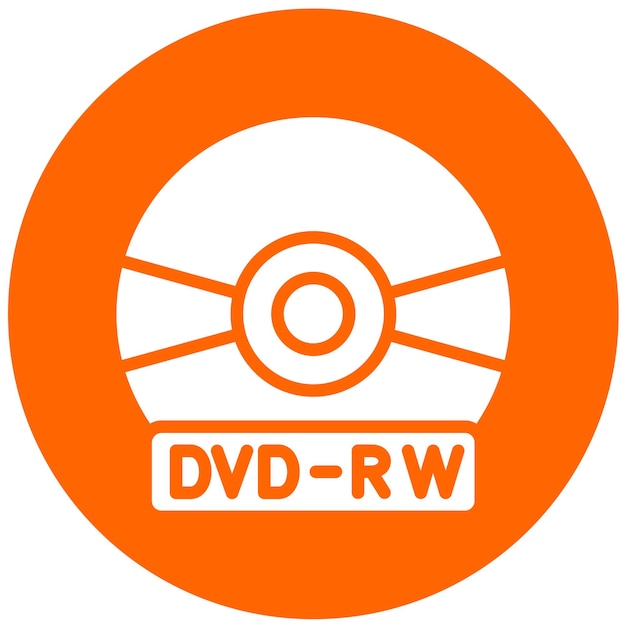 Wektorowy projekt DVDRW Icon Style