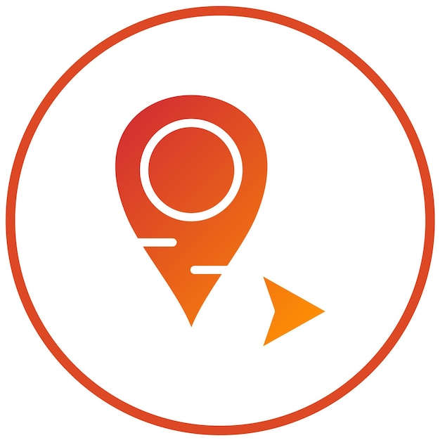 Wektorowy projekt East Arrow Icon Style